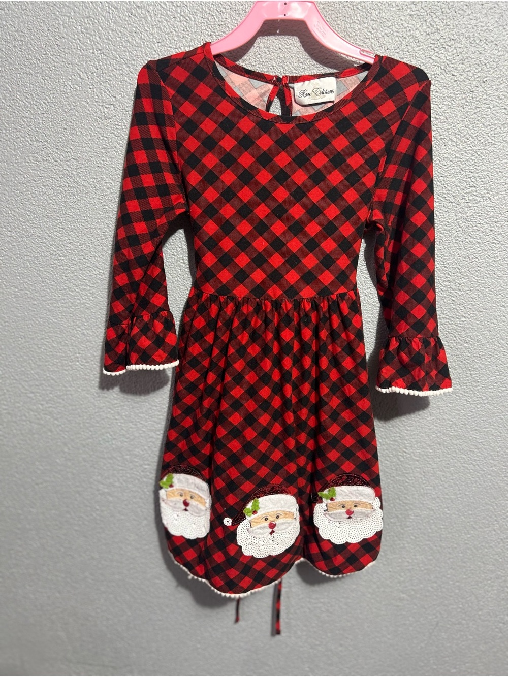 Like new! Rare editions Buffalo plaid Christmas dress size 10